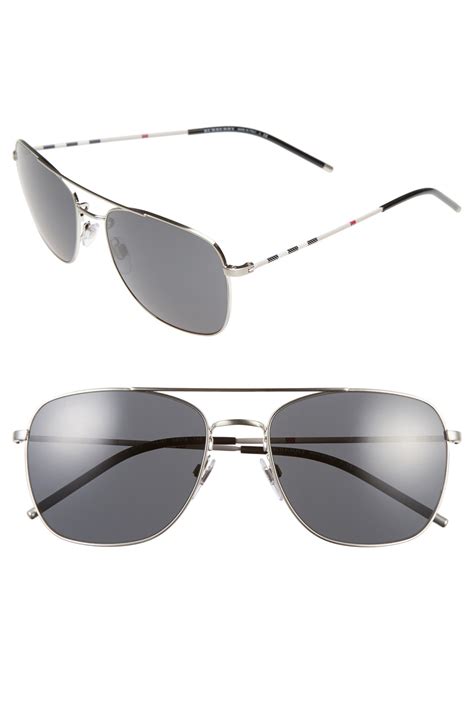 burberry 58mm rectangular sunglasses|burberry aviator sunglasses sunglass hut.